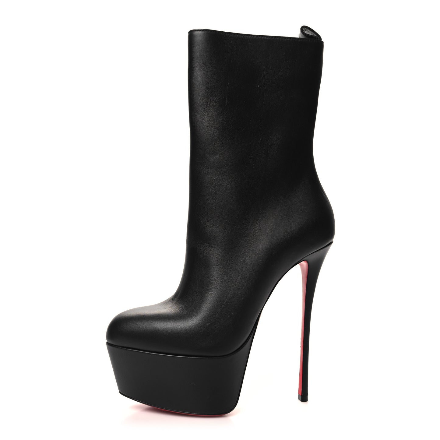 Calfskin Dolly Alta Booty 160 Ankle Boots 39.5 Black