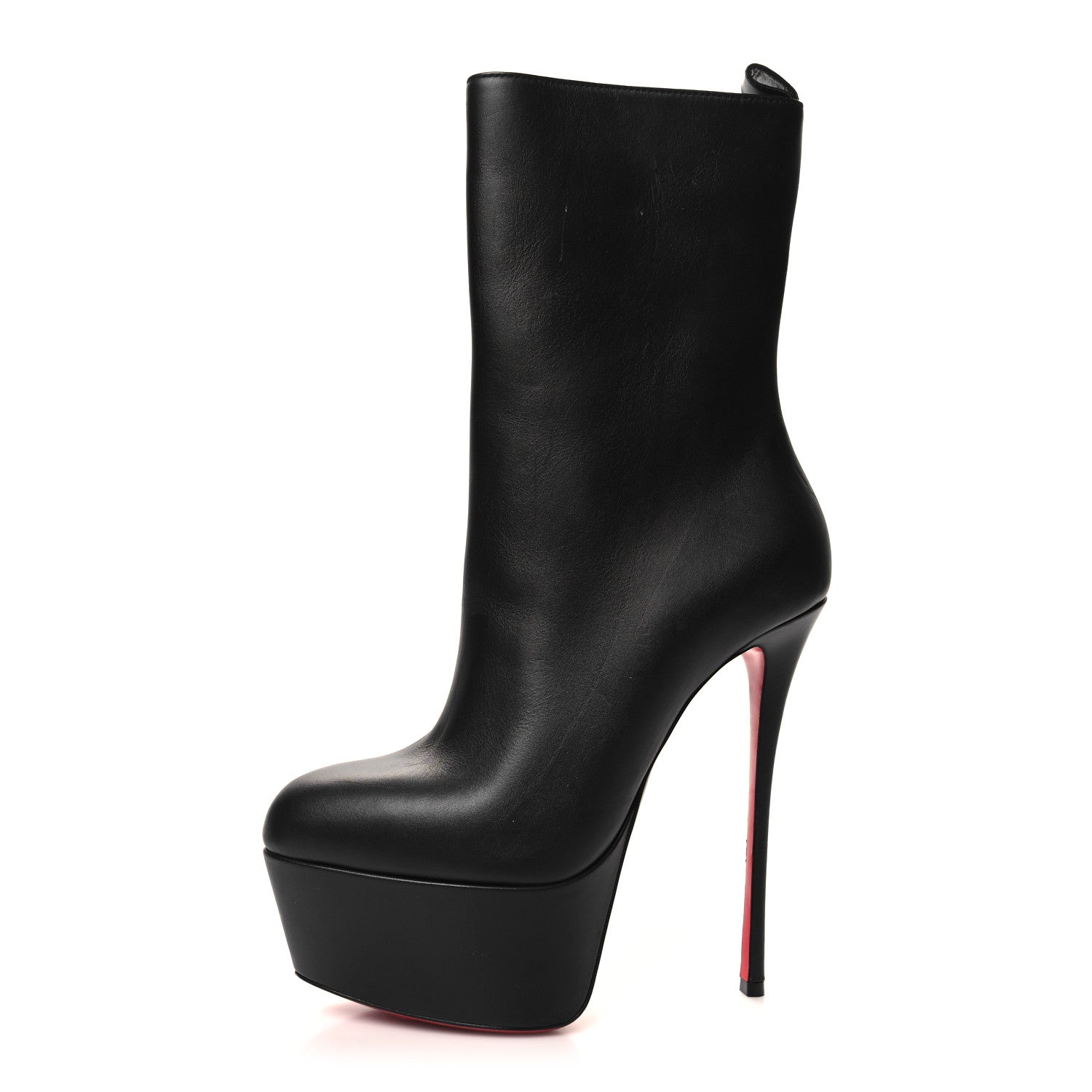 Christian Louboutin Calfskin Dolly Alta Booty 160 Ankle Boots 39.5 Black 1 of 10