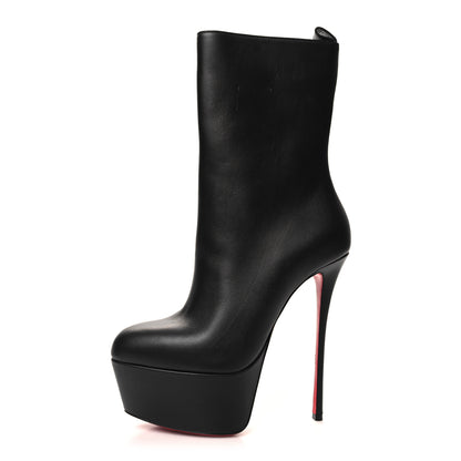 Christian Louboutin Calfskin Dolly Alta Booty 160 Ankle Boots 39.5 Black 1 of 10