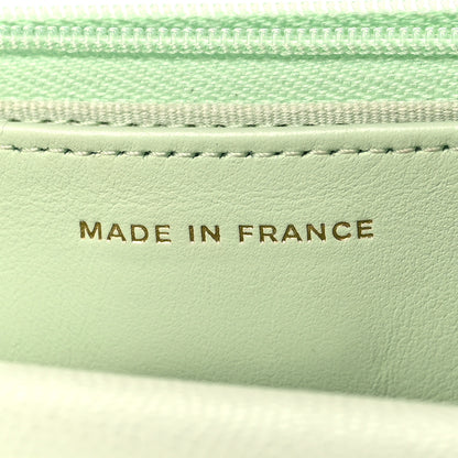 Chanel Caviar Quilted Wallet On Chain WOC Light Green 7 of 11