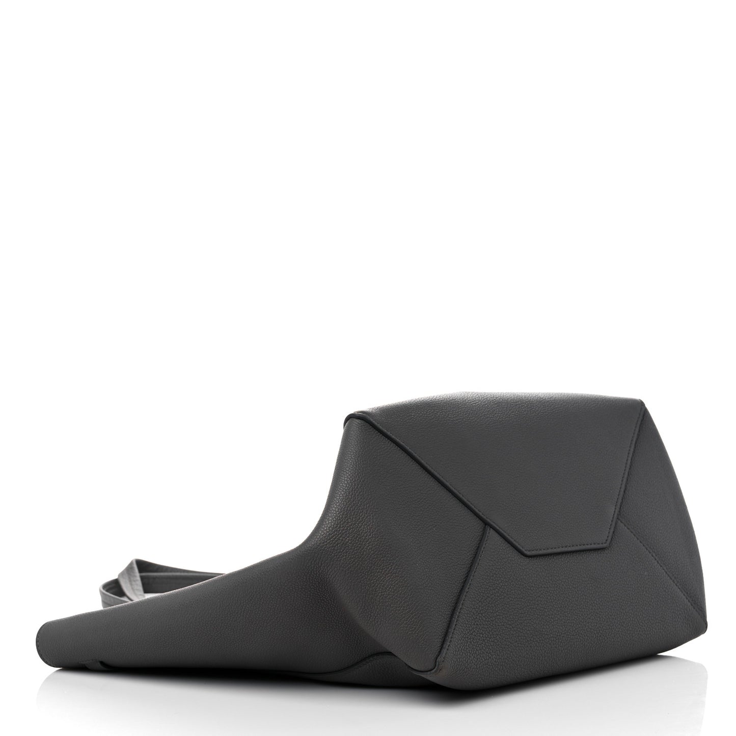 Soft Grained Calfskin Small Belt Cabas Phantom Grey