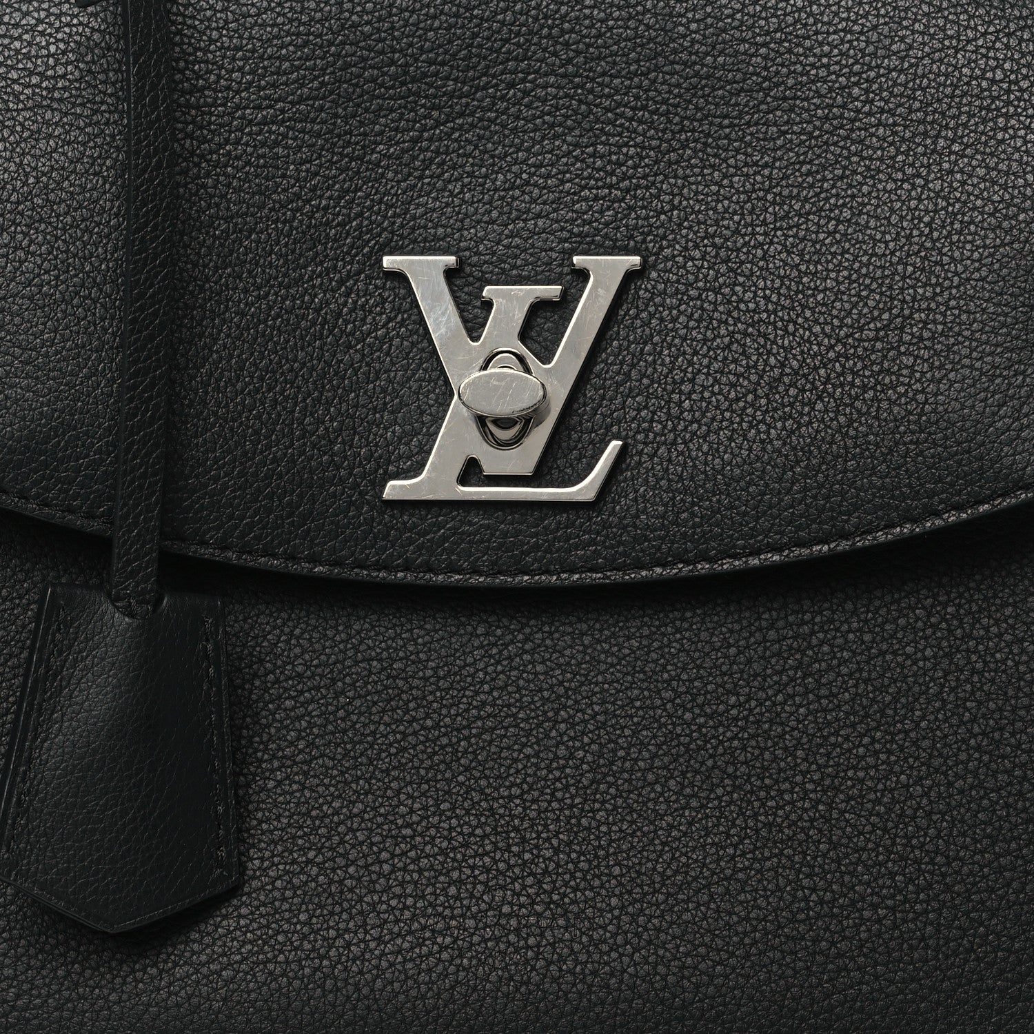 Louis Vuitton Calfskin Lockme Ever BB Black 8 of 12
