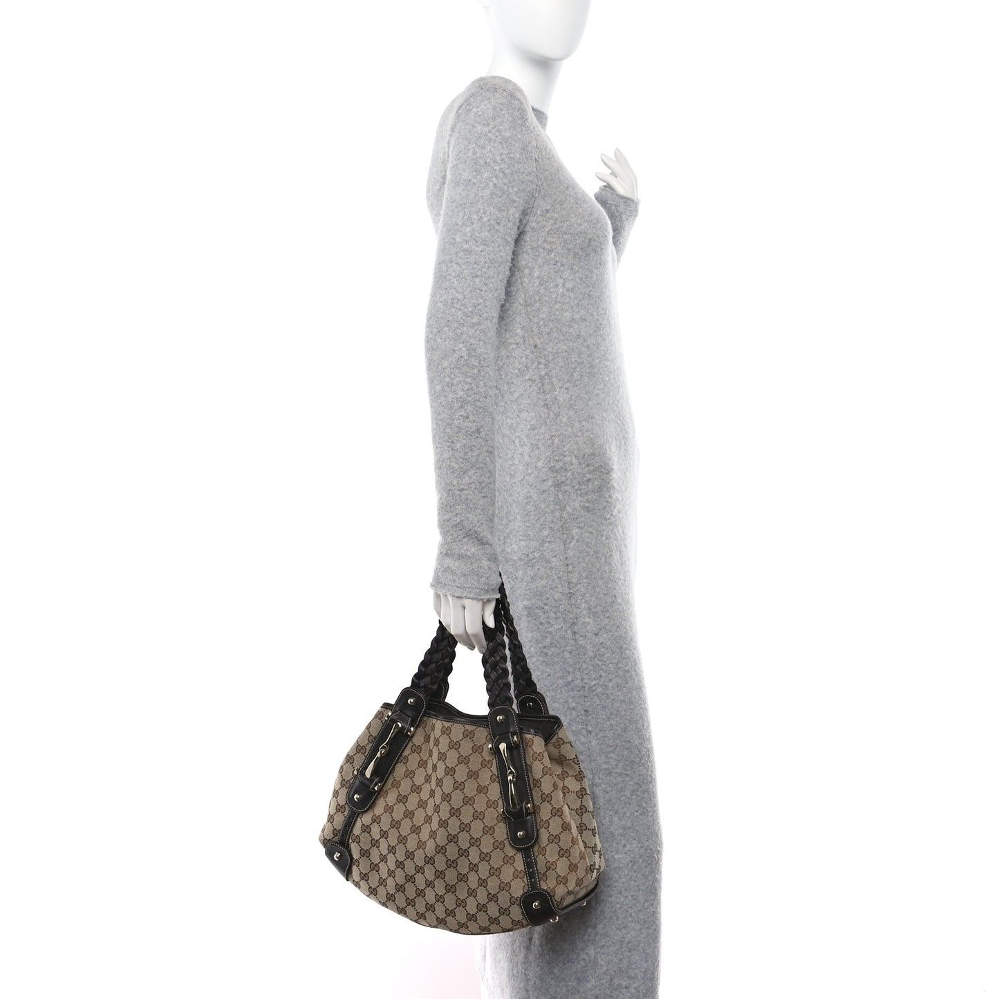 Monogram Small Pelham Shoulder Bag Dark Brown