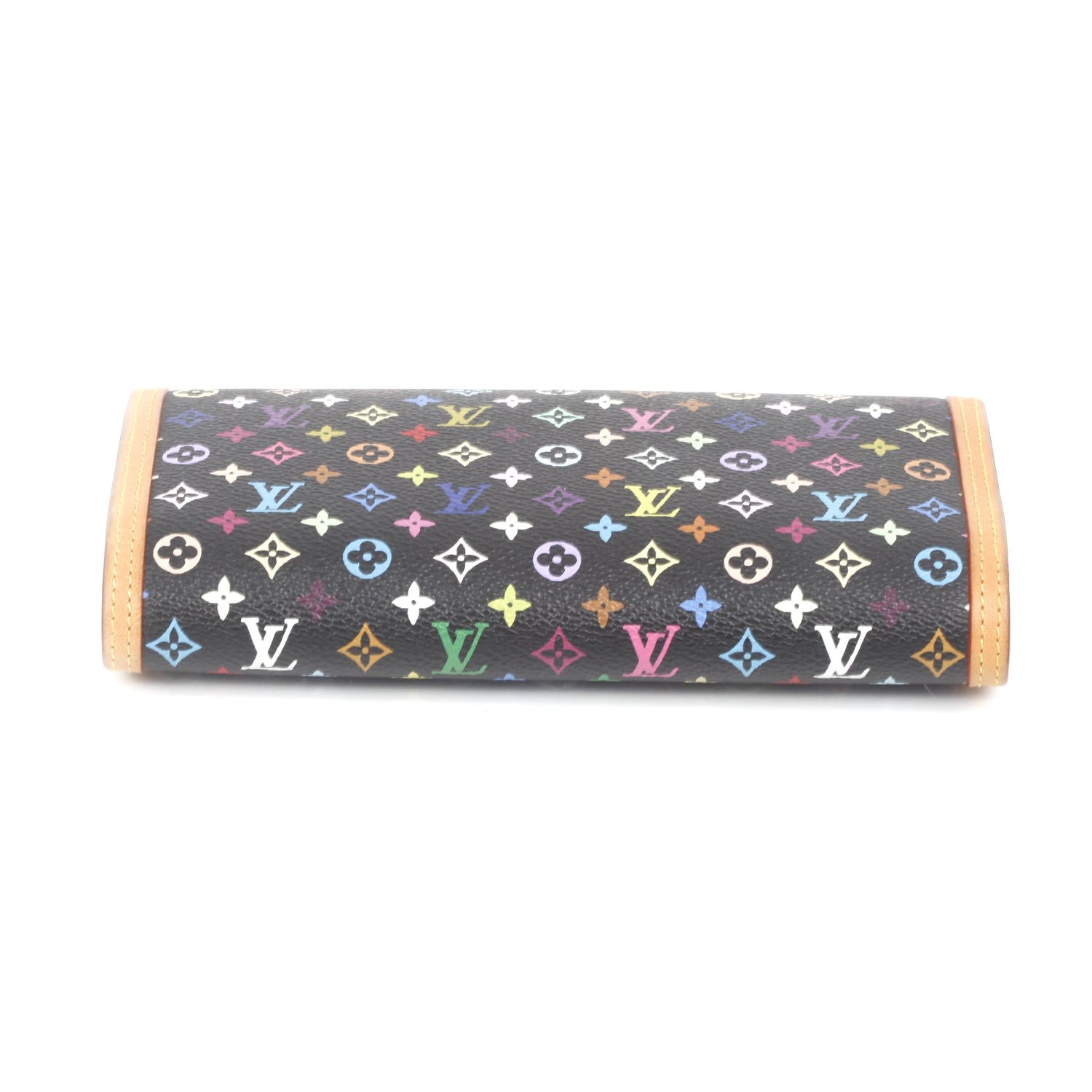 Louis Vuitton Monogram Multicolor Porte Tresor International Wallet Black 4 of 11