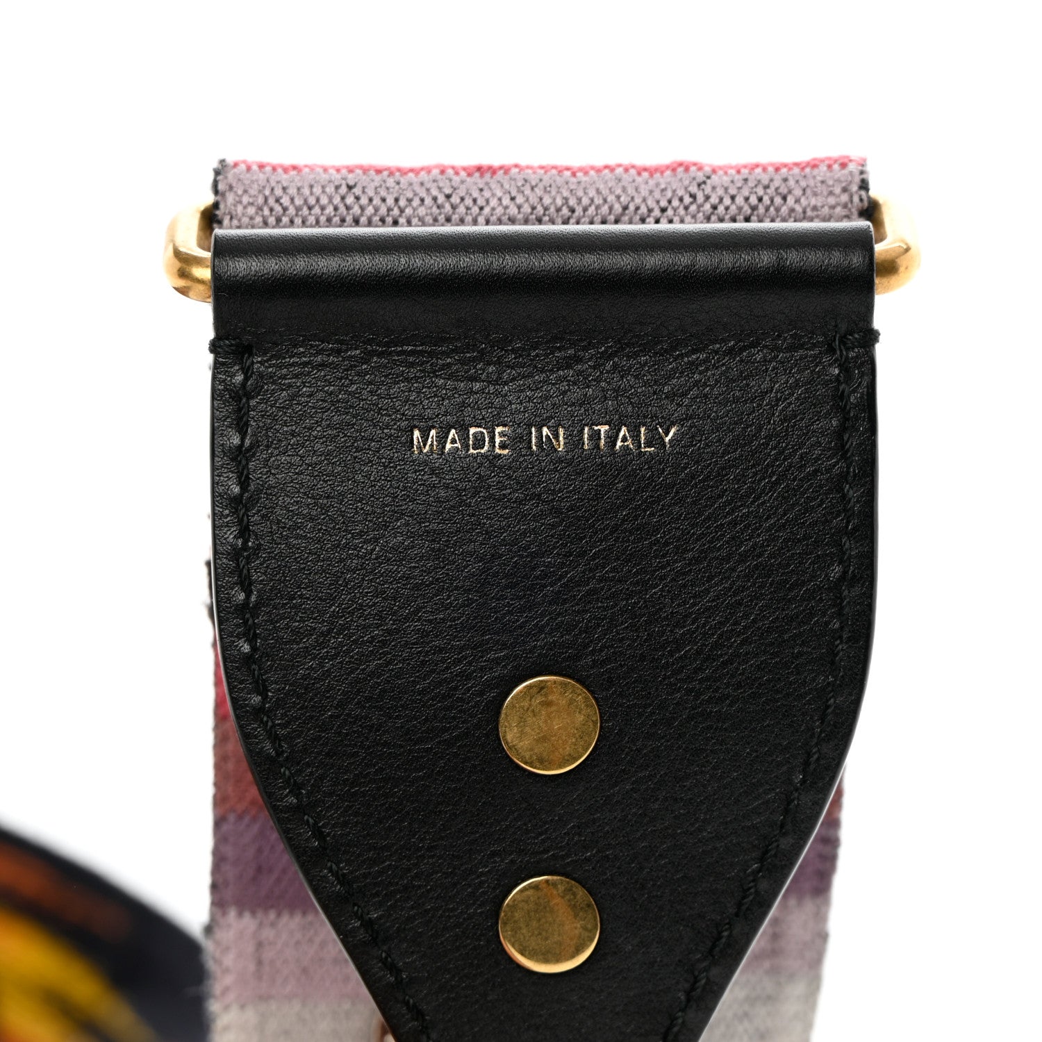 Christian Dior Canvas Embroidered Studded Rainbow Shoulder Strap 7 of 8