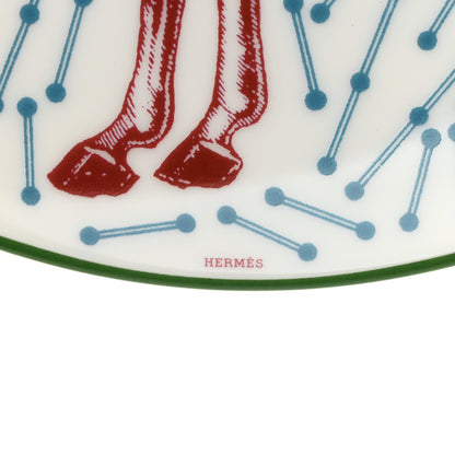 Hermes Porcelain Hippomobile Dessert Plate Set of 2 6 of 7