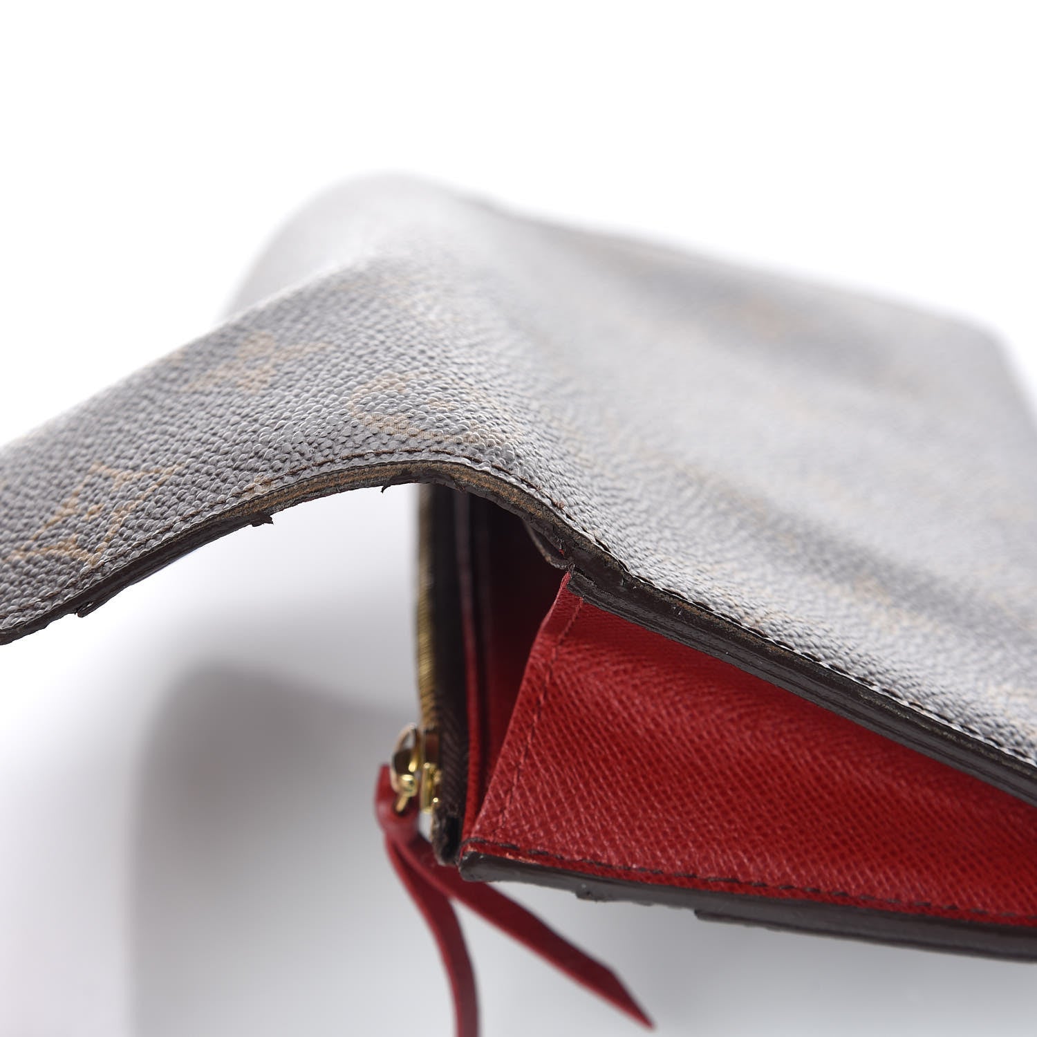 Louis Vuitton Monogram Emilie Wallet Red 9 of 11