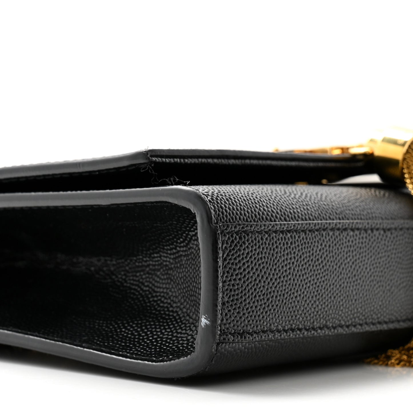 Grain De Poudre Small Classic Monogram Kate Tassel Satchel Black