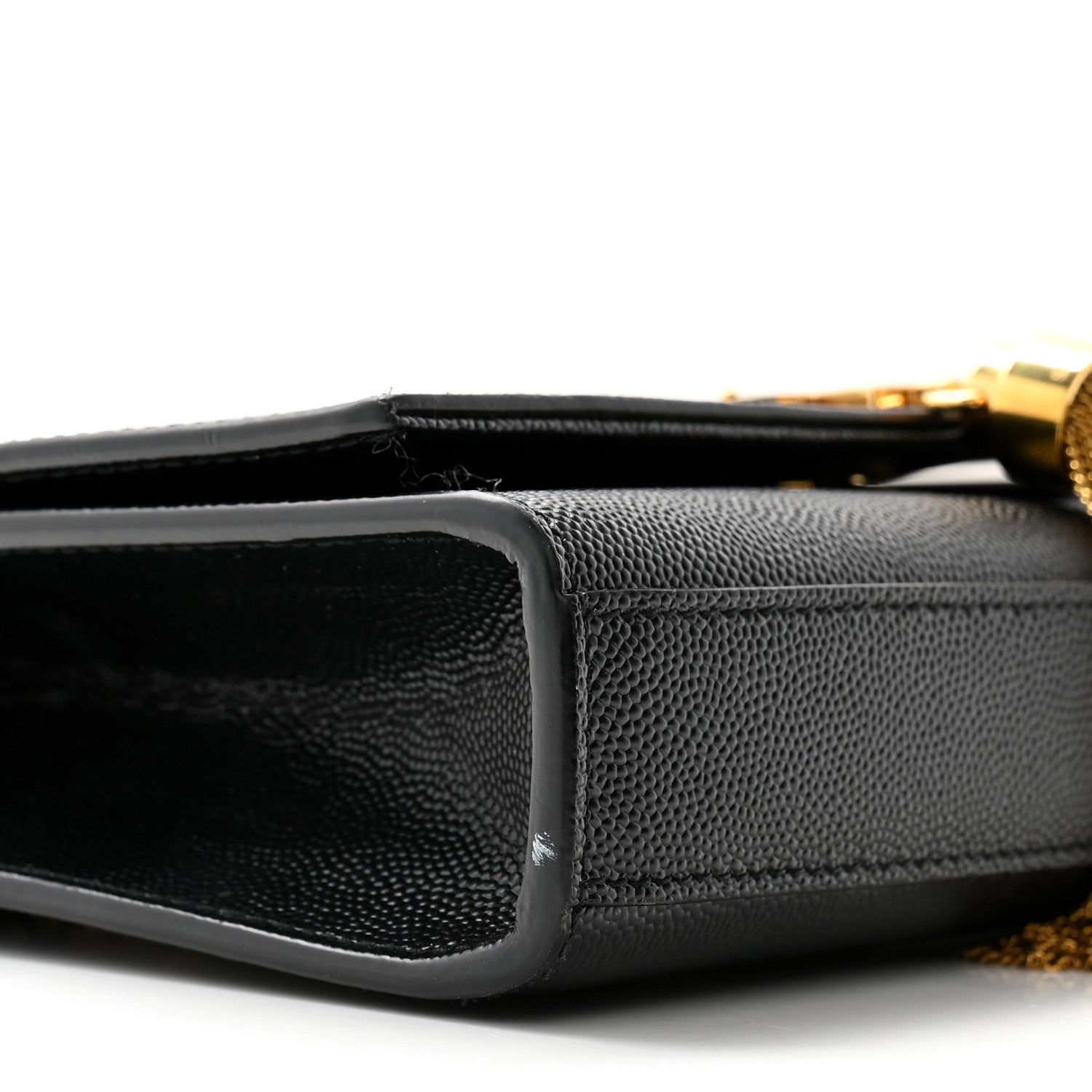 Saint Laurent Grain De Poudre Small Classic Monogram Kate Tassel Satchel Black 9 of 11