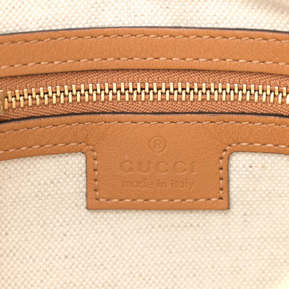 Gucci Aria Calfskin Web Large Attache Shoulder Bag Dark Orange 6 of 10