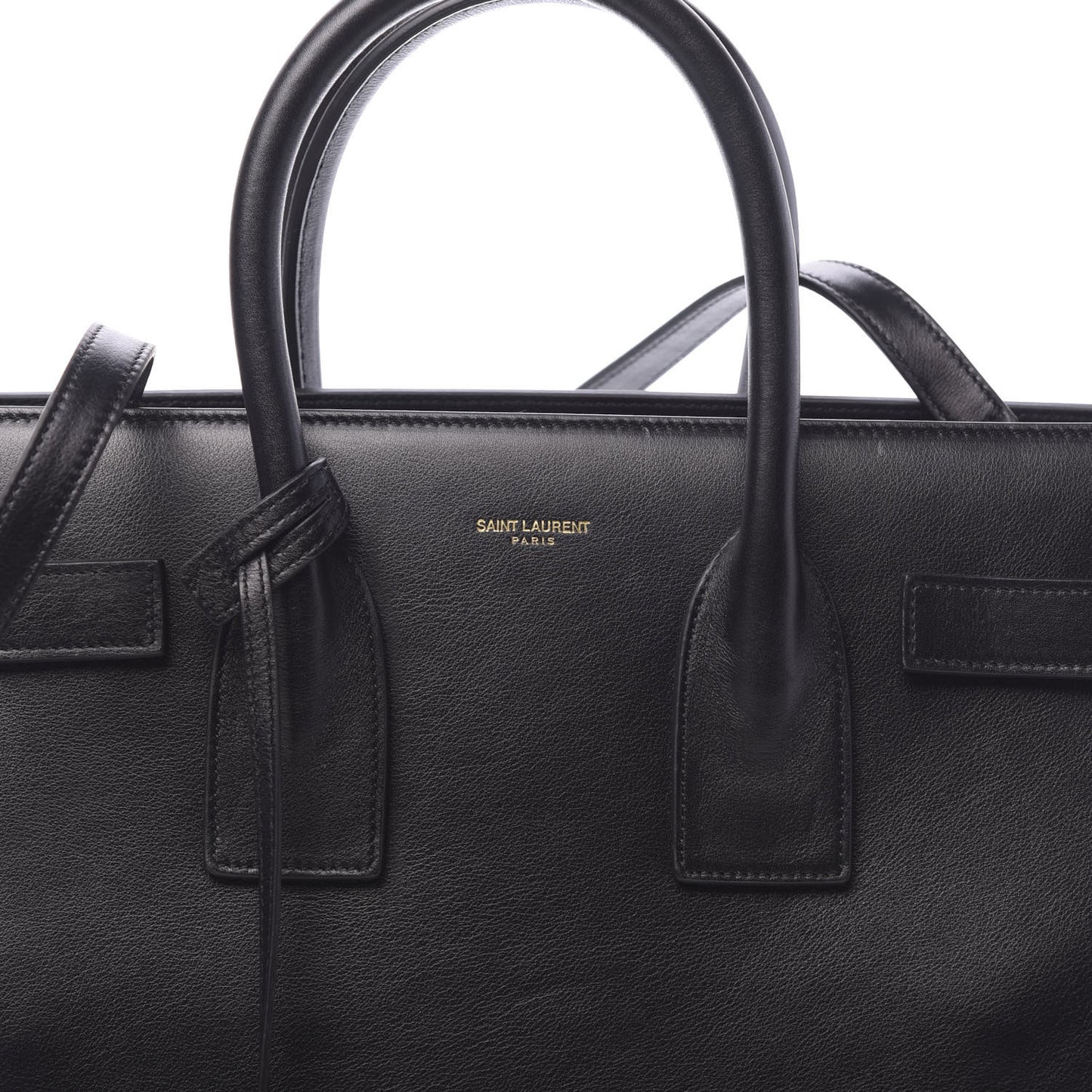 Smooth Calfskin Small Sac De Jour Black