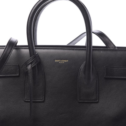 Saint Laurent Smooth Calfskin Small Sac De Jour Black 10 of 12
