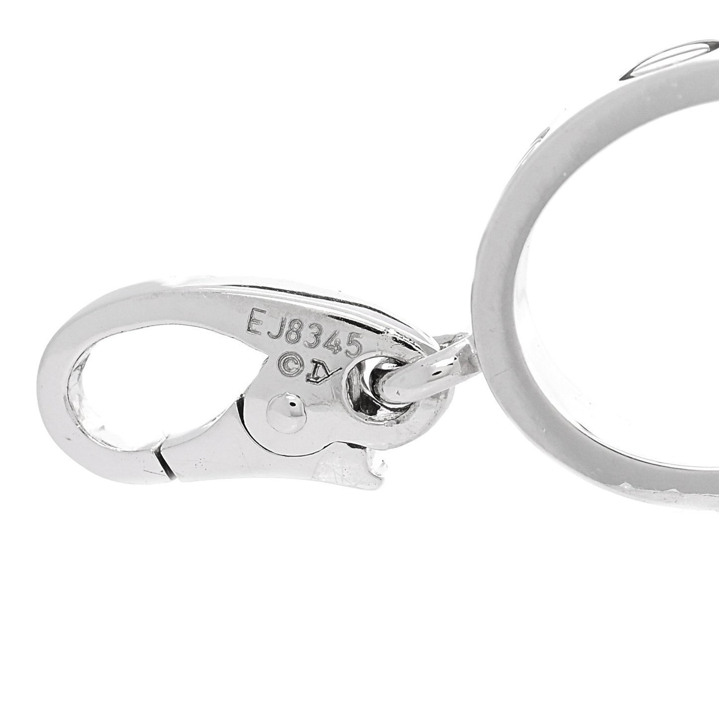 18K White Gold LOVE Ring Charm