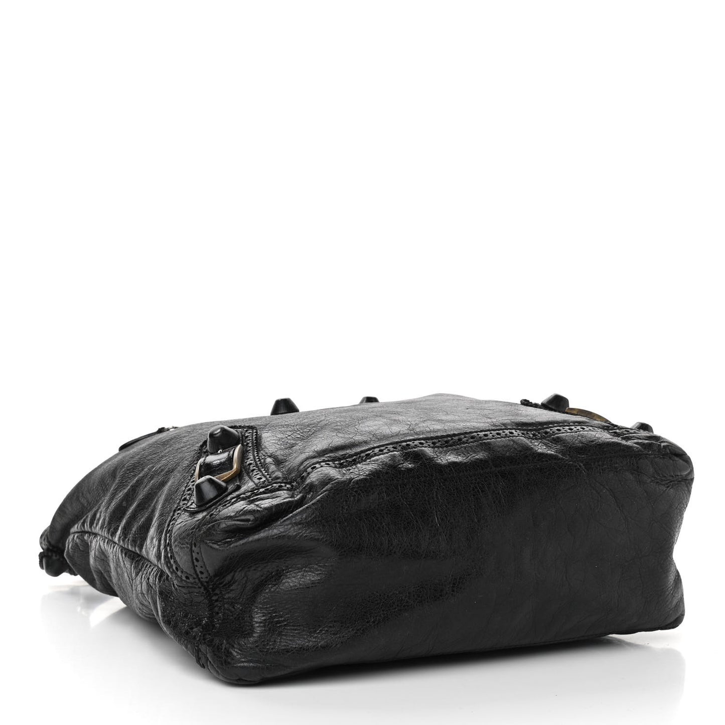 Agneau Giant Brogues Hardware Day Hobo Black