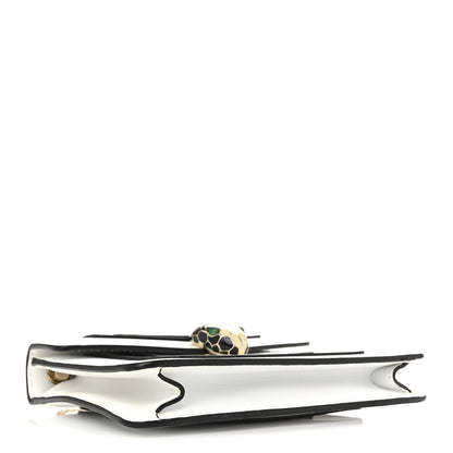Bulgari Calfskin Small Serpenti Forever Crossbody Bag White Agate 5 of 13