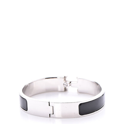 Hermes Enamel Narrow Clic Clac H Bracelet PM Black 3 of 5