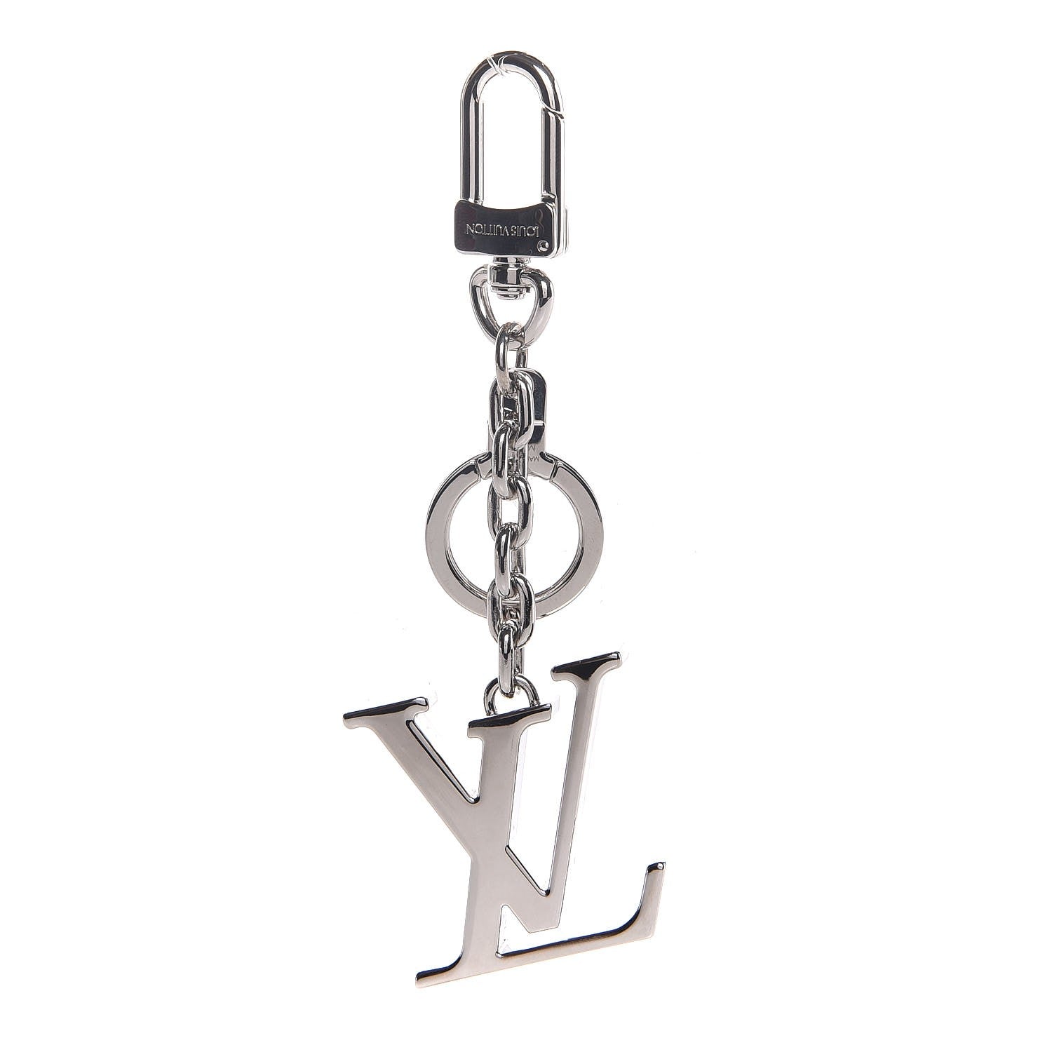 Louis Vuitton LV Facettes Bag Charm Key Holder Silver 1 of 4