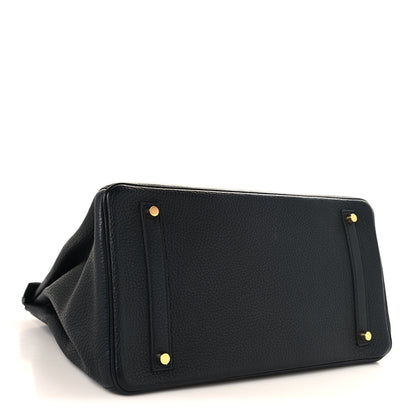 Hermes Taurillon Clemence Birkin 35 Black 4 of 13