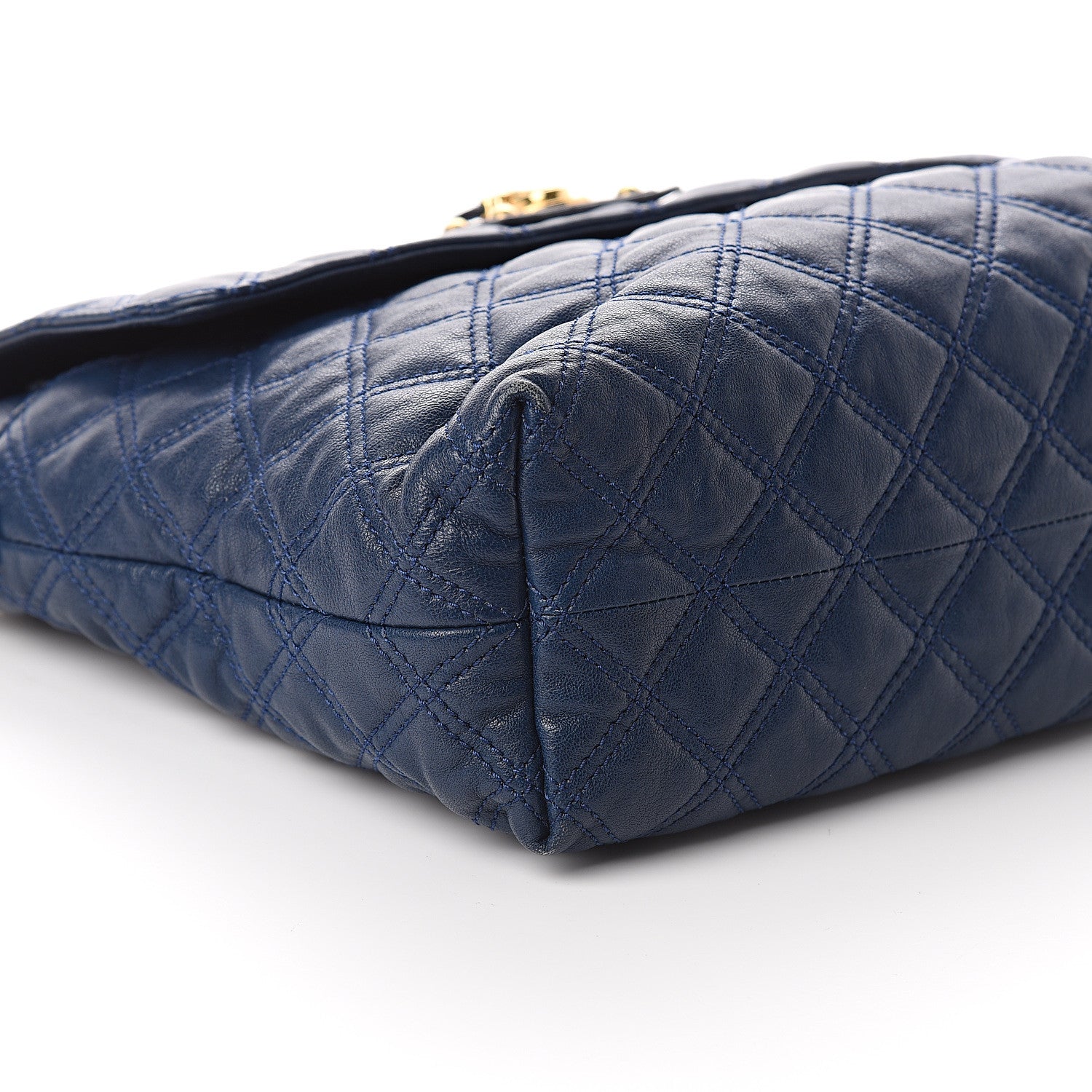 Marc Jacobs Lambskin Quilted The XL Single Flap Navy 6 of 7