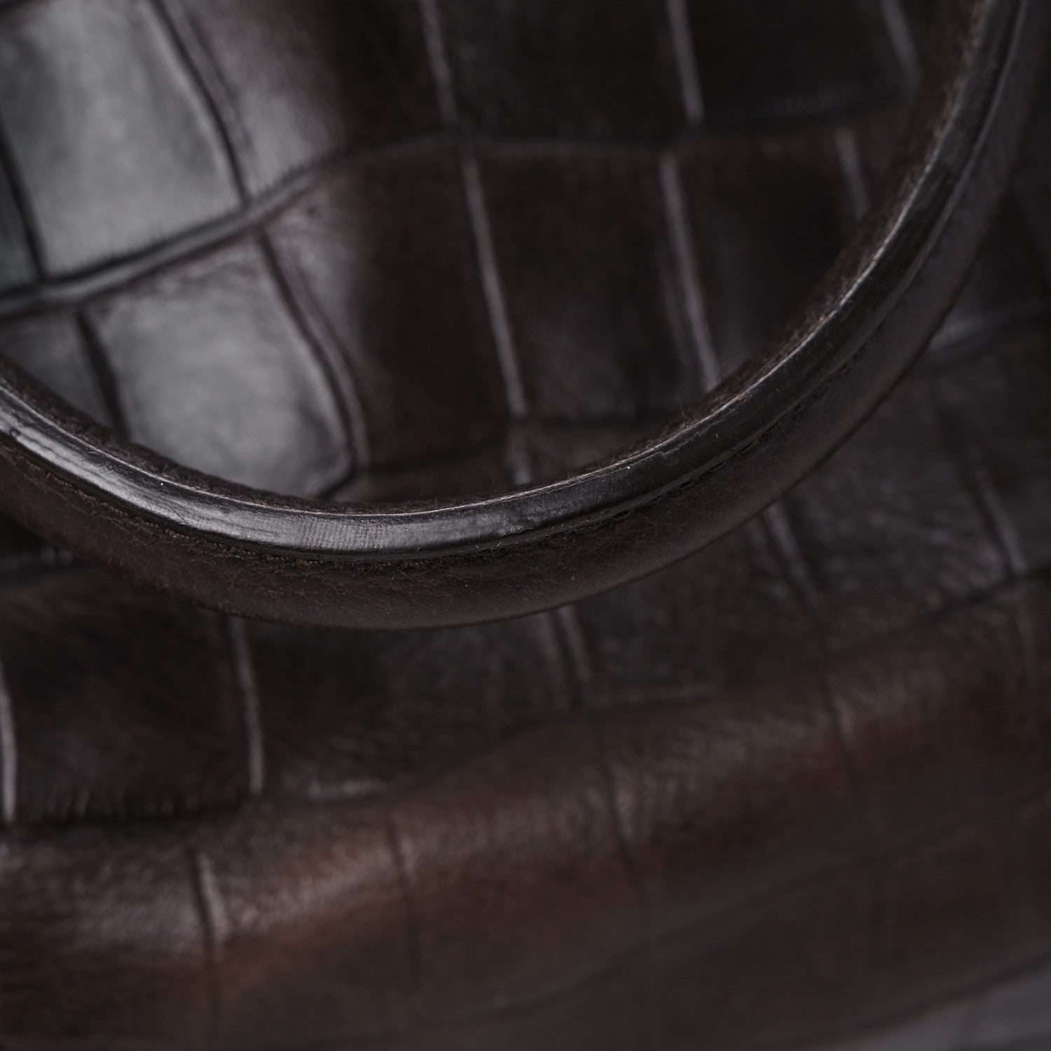 Mulberry Calfskin Crocodile Embossed Duffle Bag Brown 16 of 21