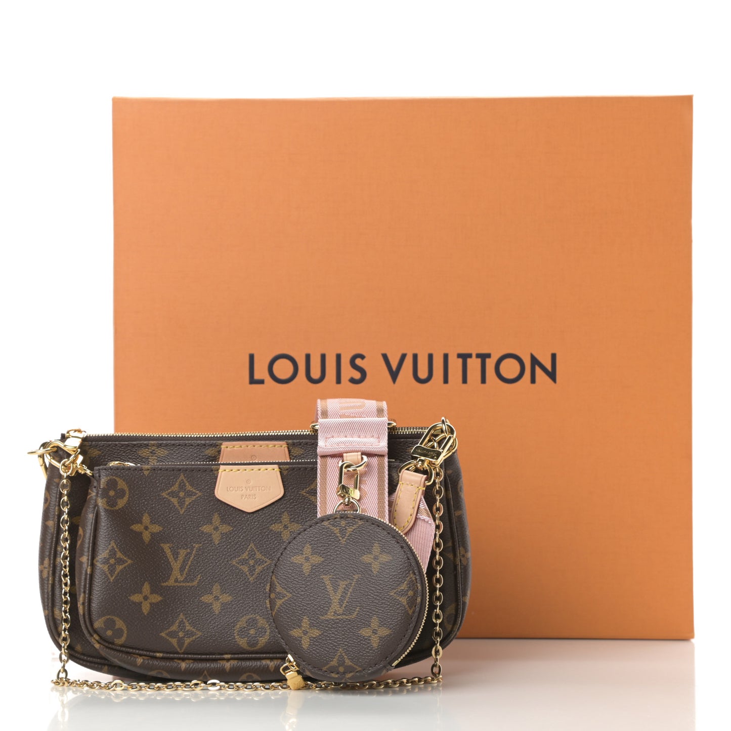 Monogram Multi Pochette Accessories Rose Clair