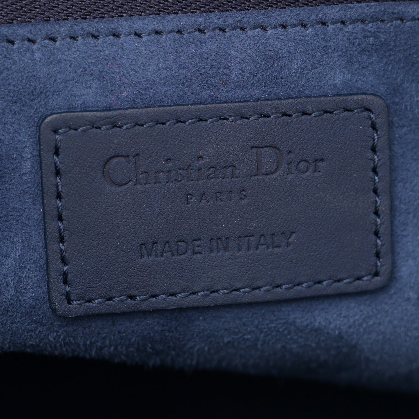 Ultra Matte Calfskin Cannage Large Lady Dior Blue