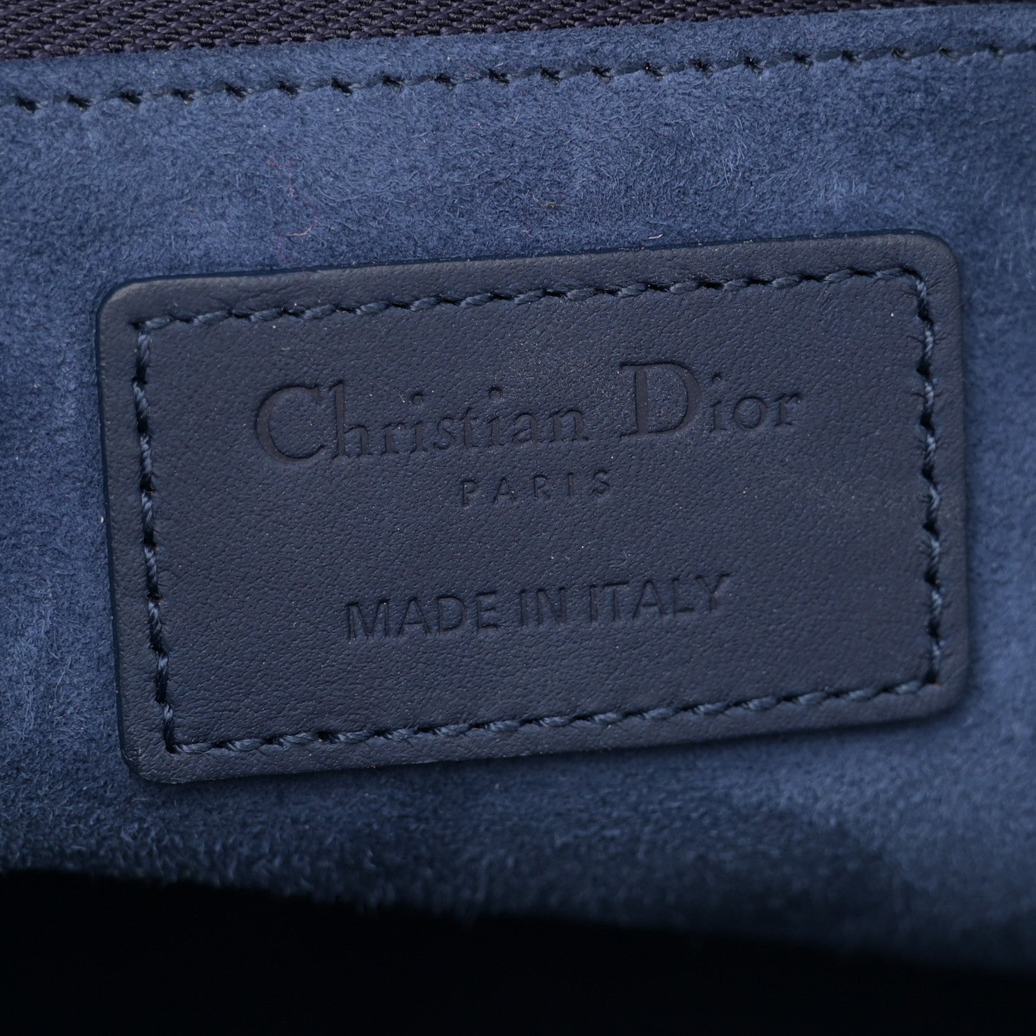 Christian Dior Ultra Matte Calfskin Cannage Large Lady Dior Blue 6 of 14