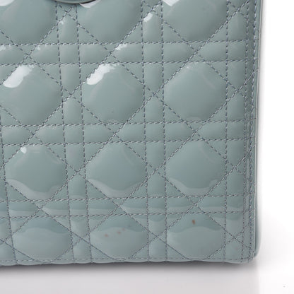 Christian Dior Patent Cannage Large Lady Dior Light Blue 12 of 12