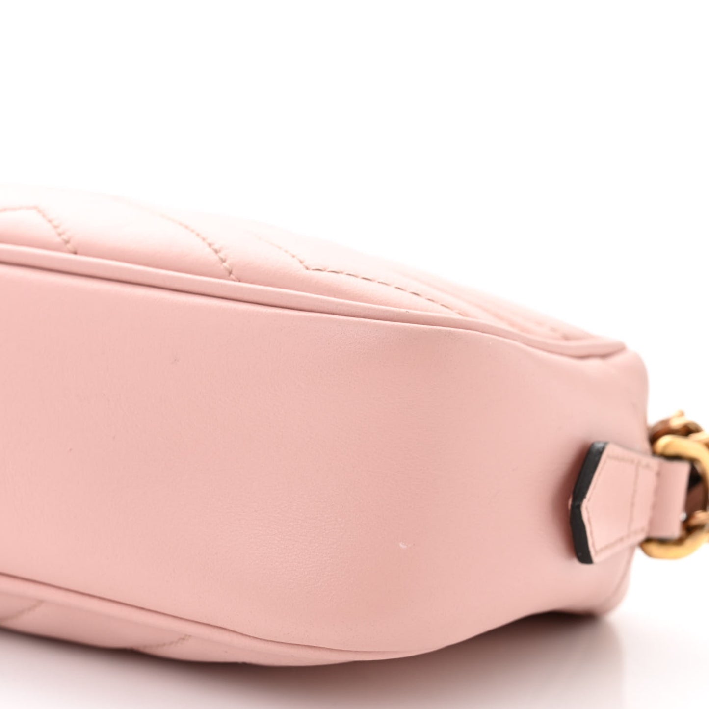 Calfskin Matelasse Mini GG Marmont Chain Shoulder Bag Perfect Pink