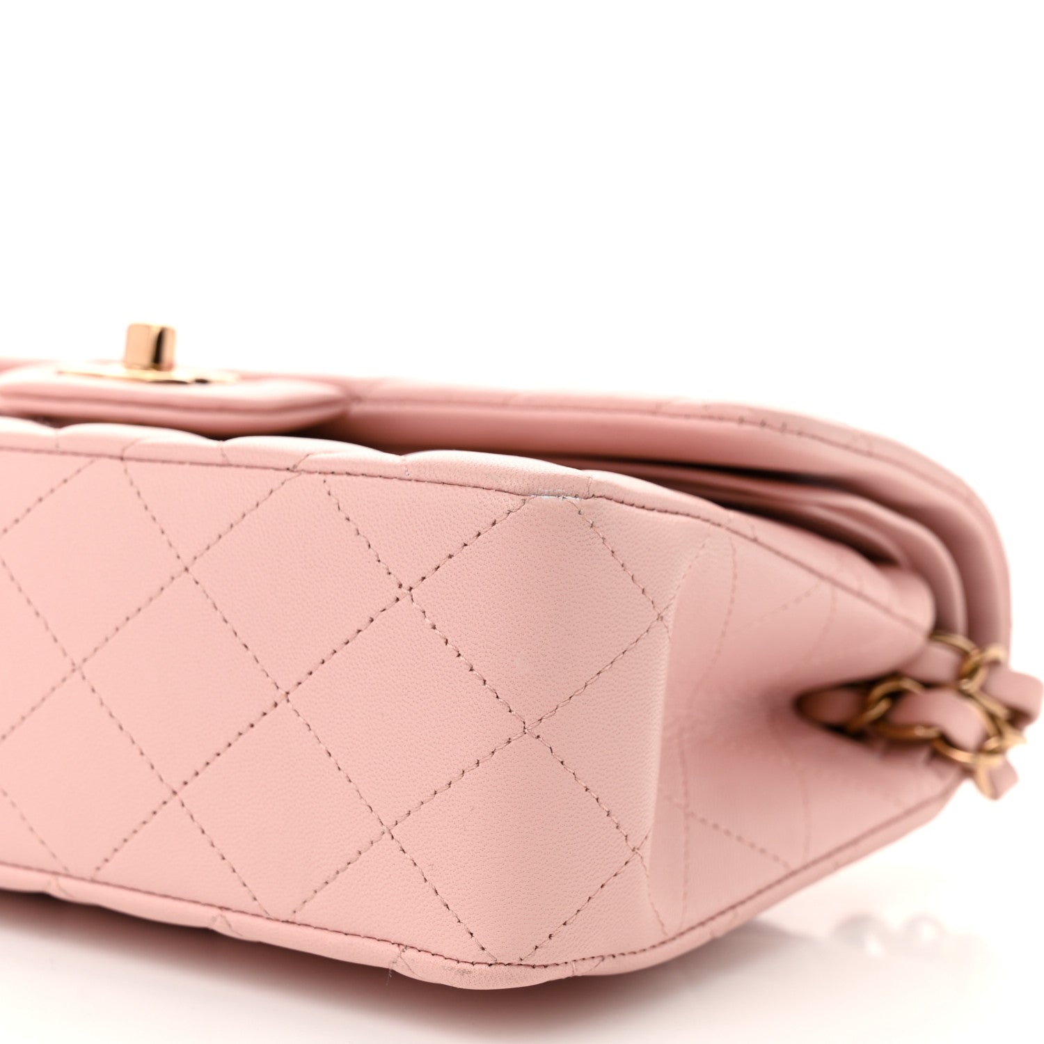 Chanel Lambskin Quilted Small Double Flap Light Pink 10 of 11
