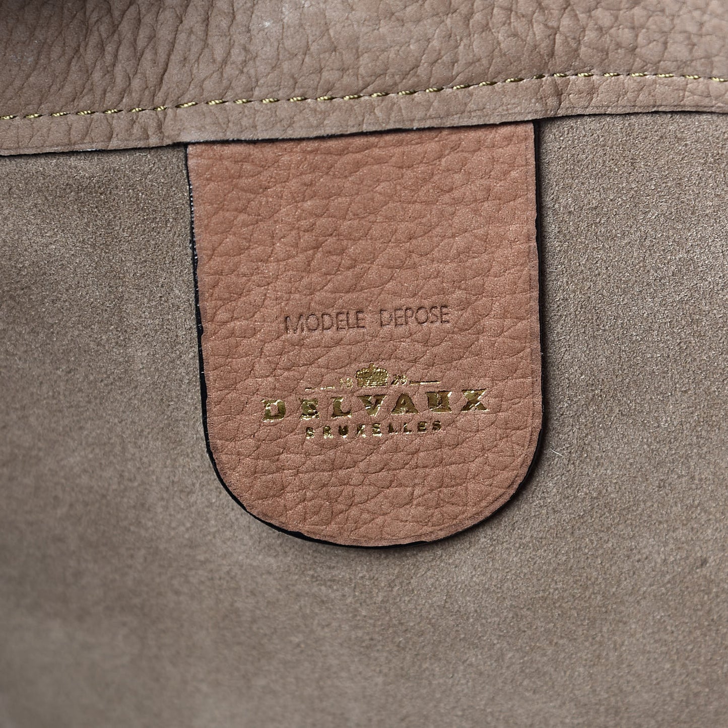 Nubuck Le Pin Shoulder Bag Brown