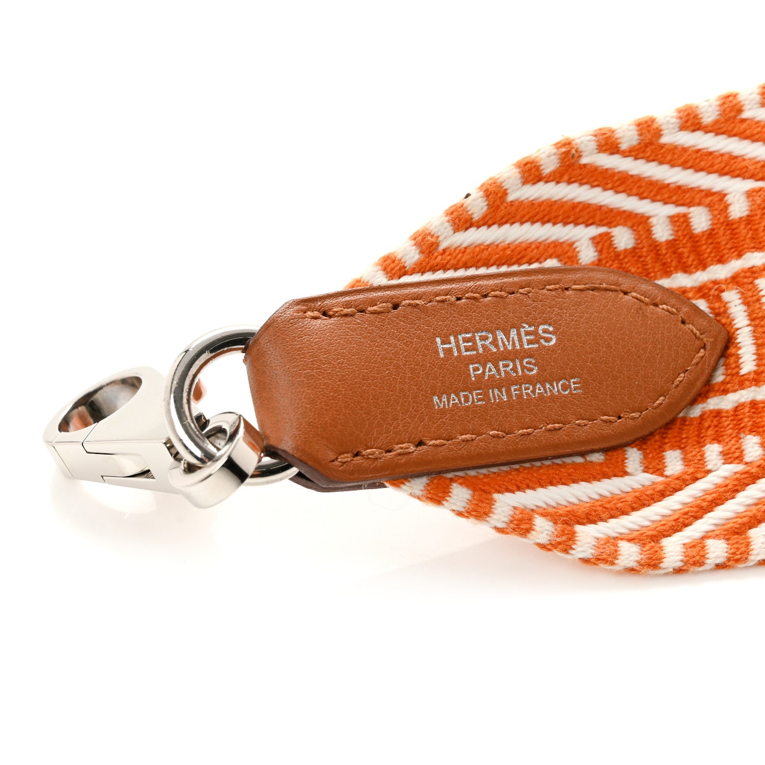 Hermes Toile Swift 50mm Sangle Cavale Shoulder Strap  Ecru Abricot 4 of 6