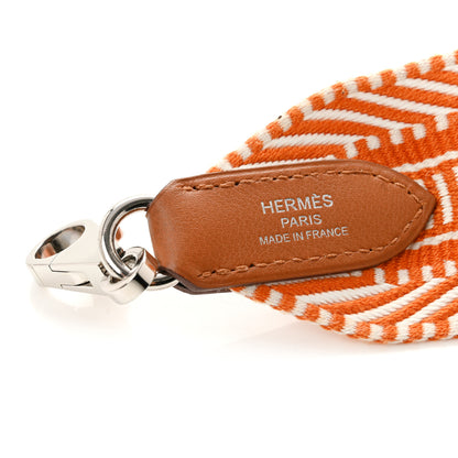 Hermes Toile Swift 50mm Sangle Cavale Shoulder Strap  Ecru Abricot 4 of 6