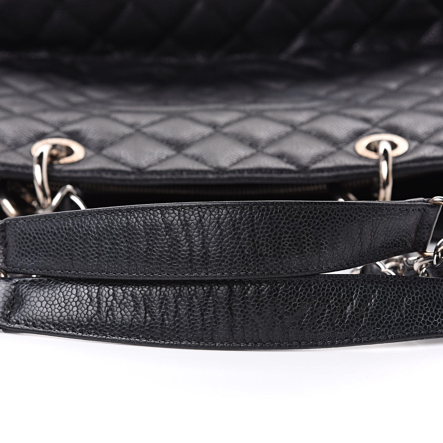 Caviar Quilted Grand Shopping Tote GST Black
