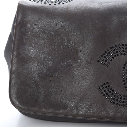 Chanel Lambskin Studded CC East West Flap Grey 13 of 14