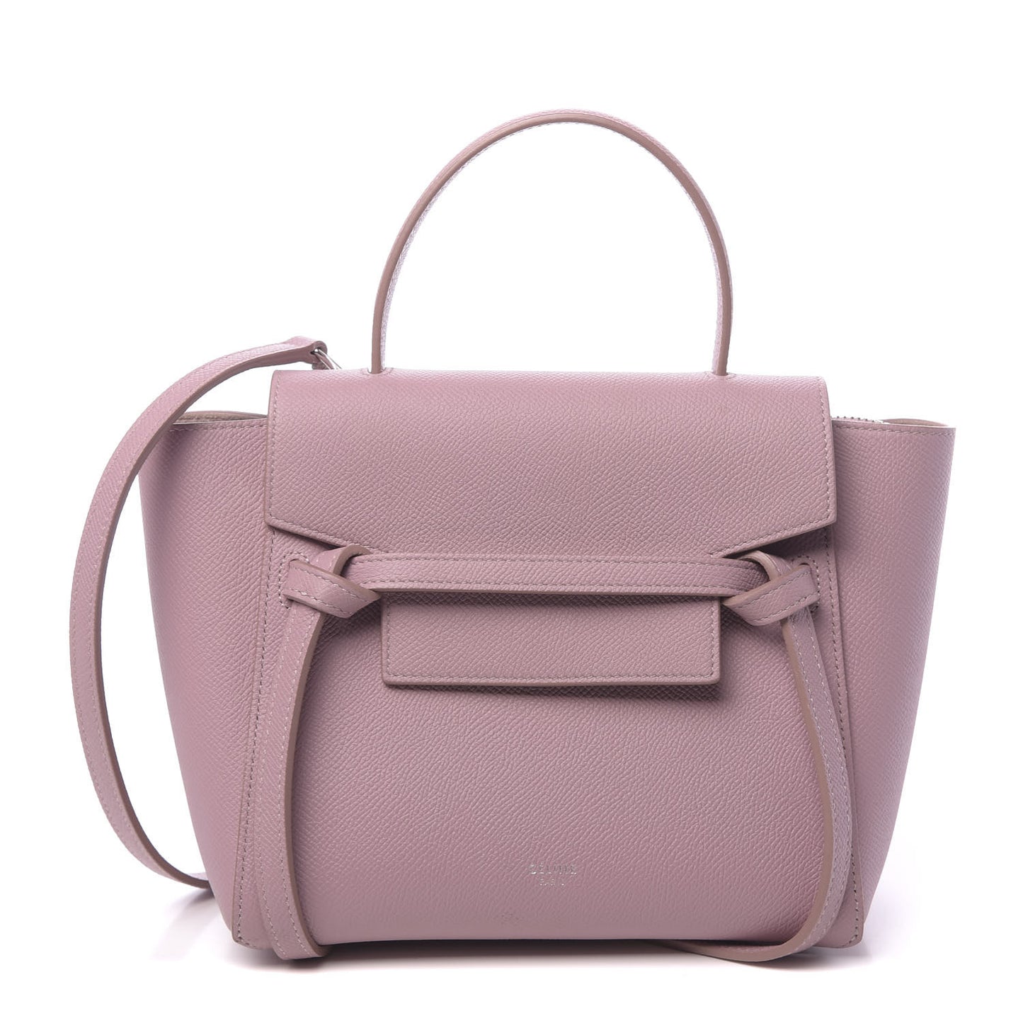 Grained Calfskin Nano Belt Bag Antique Rose