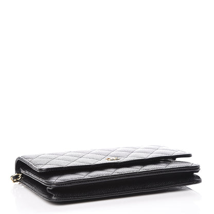 Chanel Caviar Quilted Wallet On Chain WOC Black 4 of 12