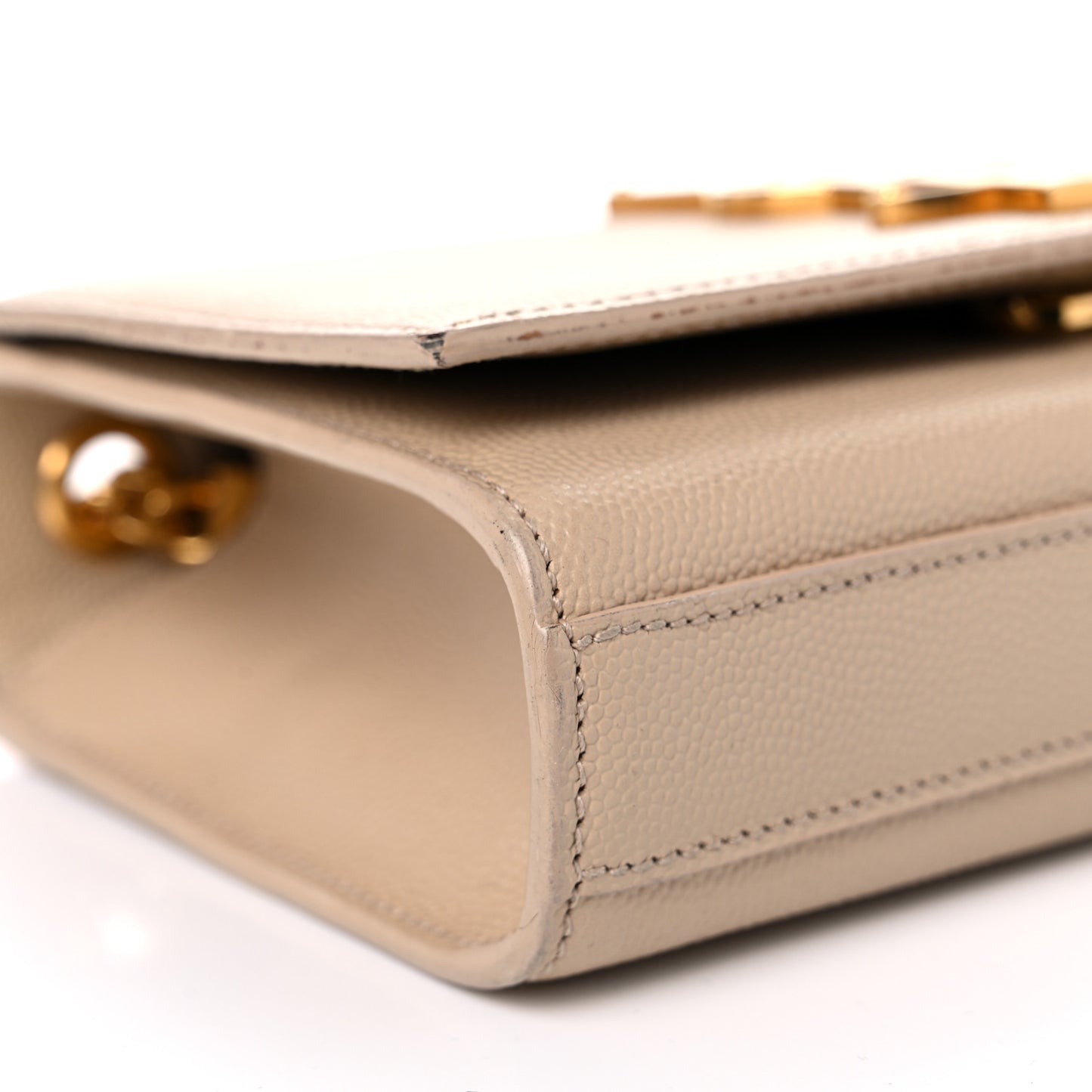 Grain De Poudre Small Monogram Kate Satchel Dark Beige