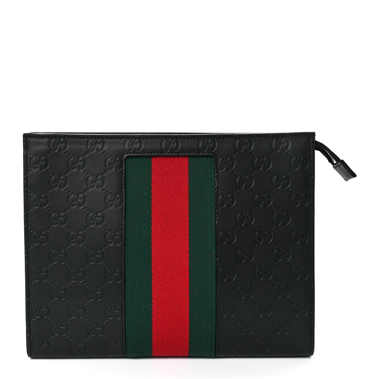 Gucci Guccissima Signature Web New Web Cosmetic Case Black 1 of 10