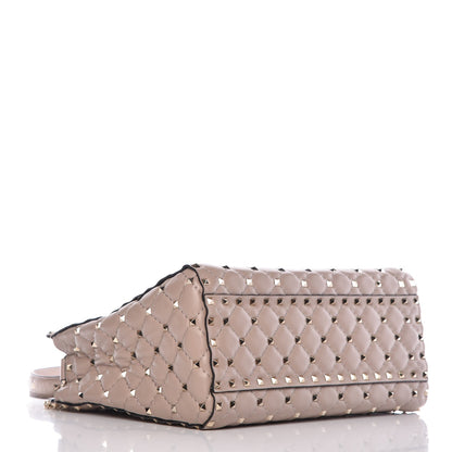 Valentino Garavani Nappa Rockstud Spike Tote Poudre 5 of 8