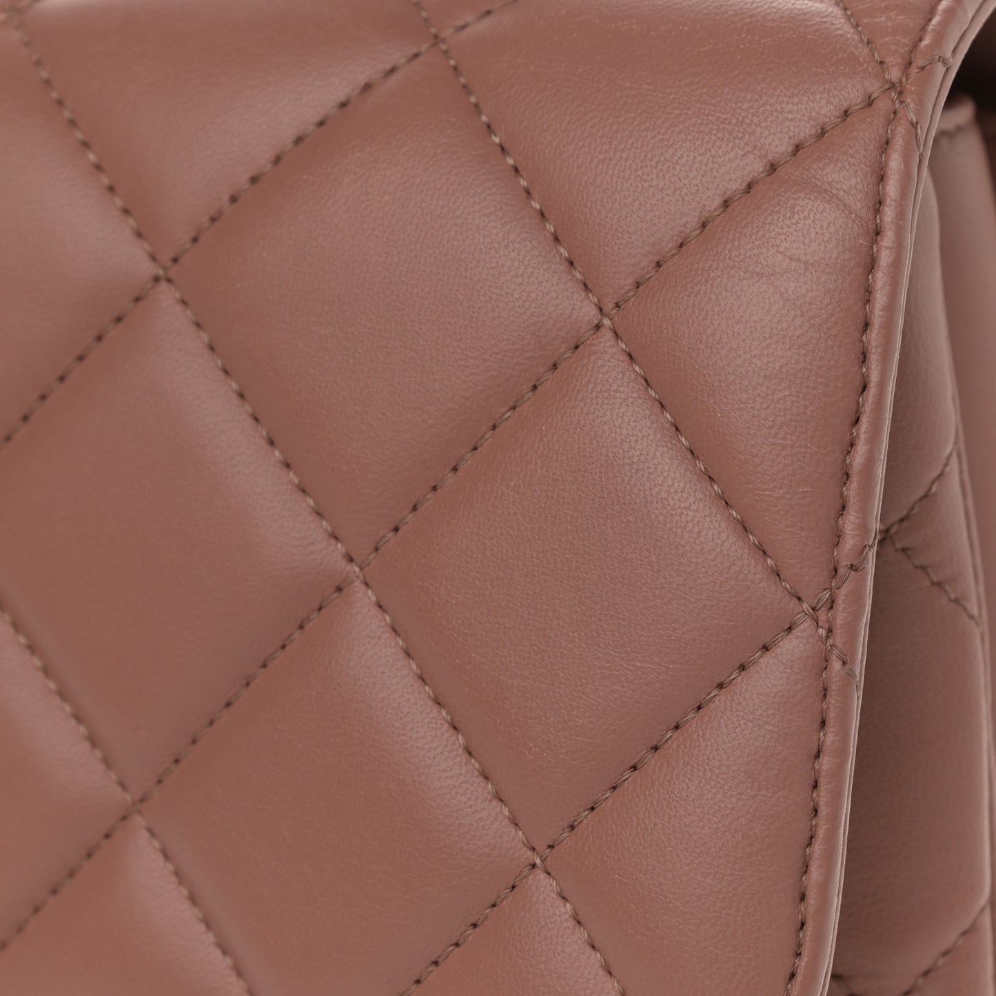 Lambskin Quilted Medium Trendy CC Flap Dual Handle Bag Nude