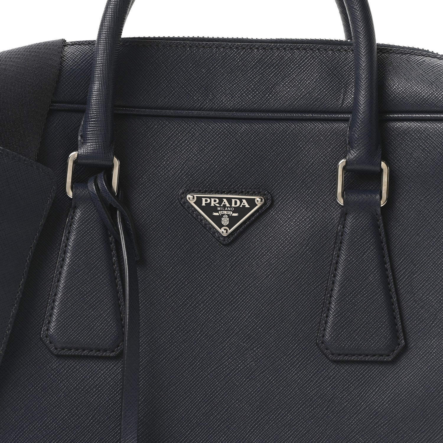 Prada Saffiano Travel Briefcase Bluette 8 of 10