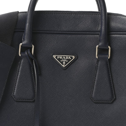 Prada Saffiano Travel Briefcase Bluette 8 of 10