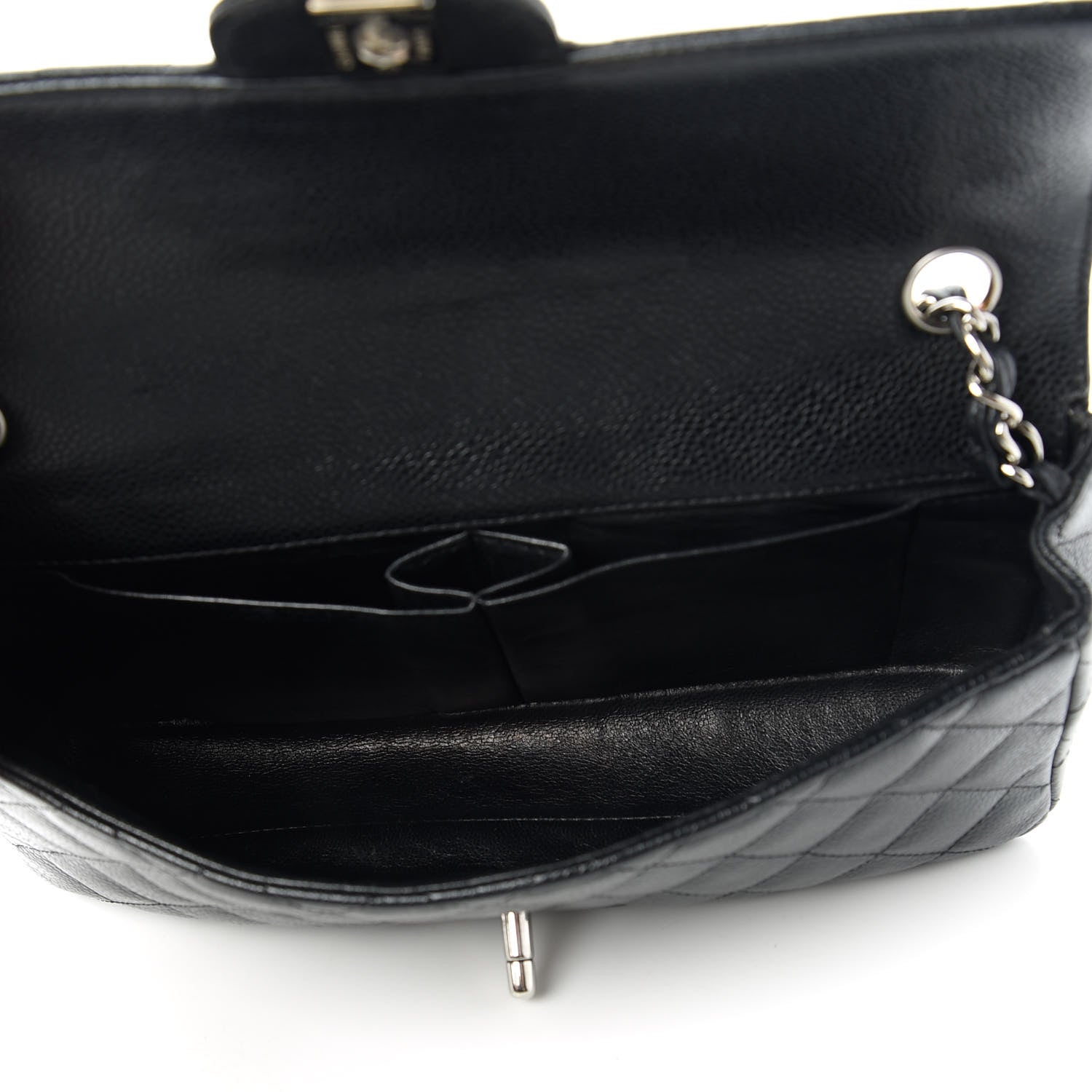 Chanel Caviar Quilted East West Flap Black 5 of 10