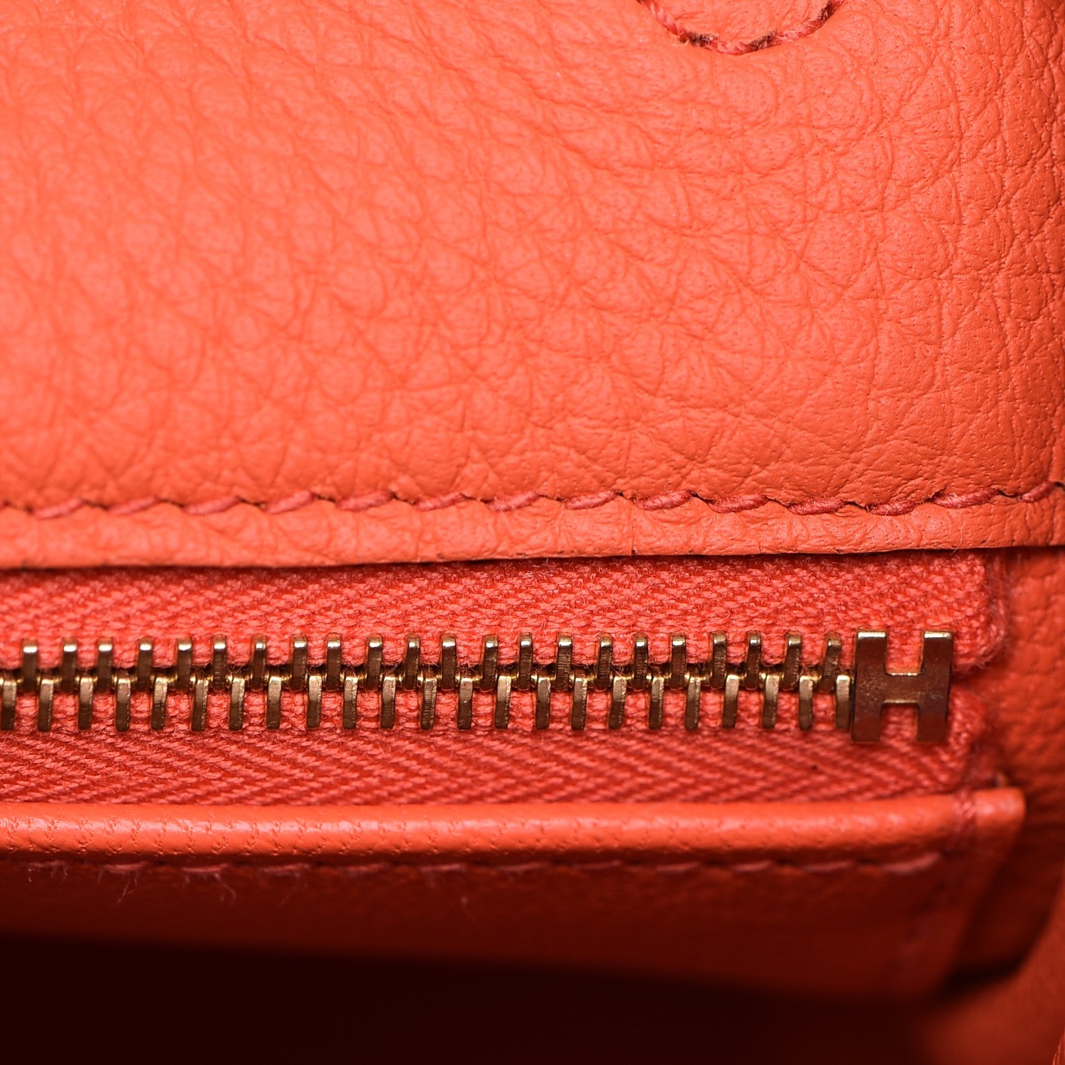 Hermes Togo Kelly Retourne 28 Orange Poppy 22 of 31
