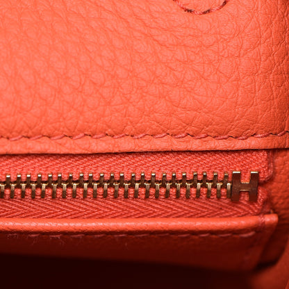 Hermes Togo Kelly Retourne 28 Orange Poppy 22 of 31