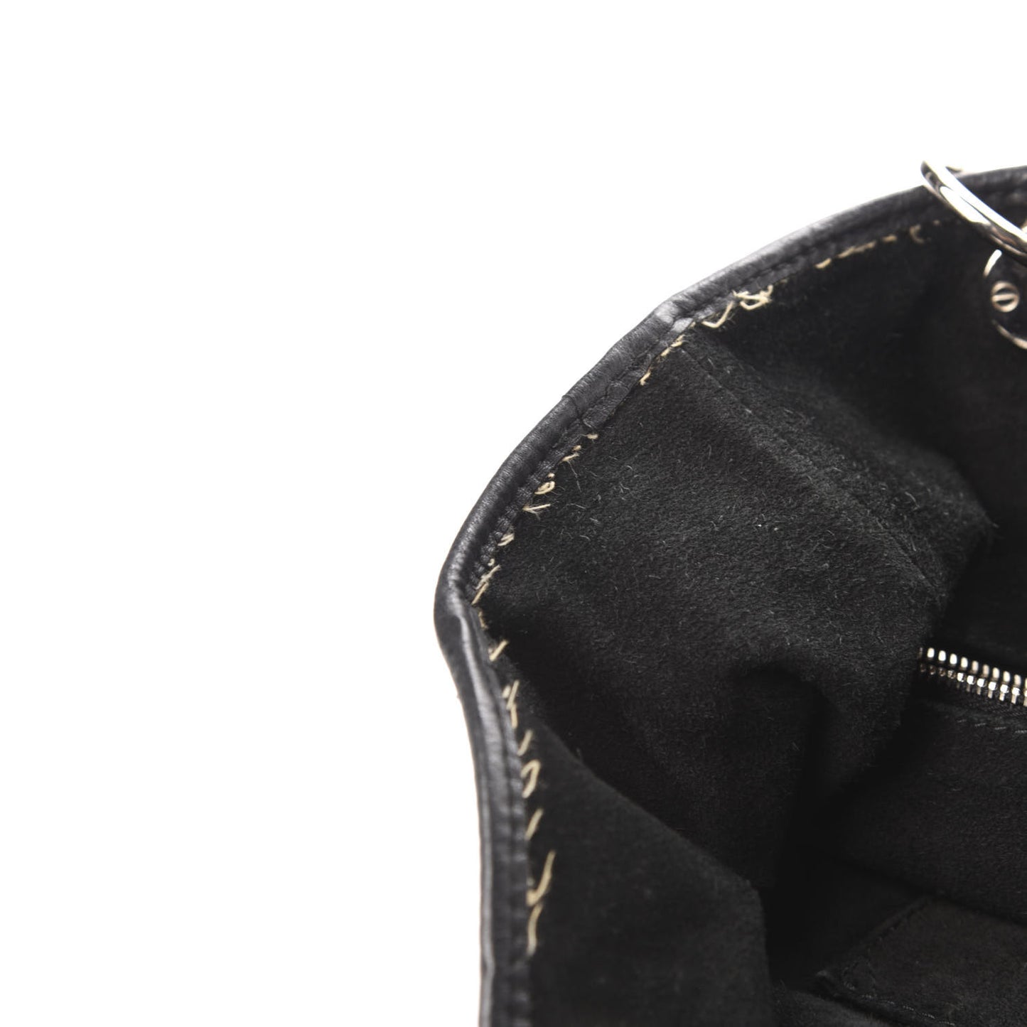 Lambskin Cannage Shopper Tote Black