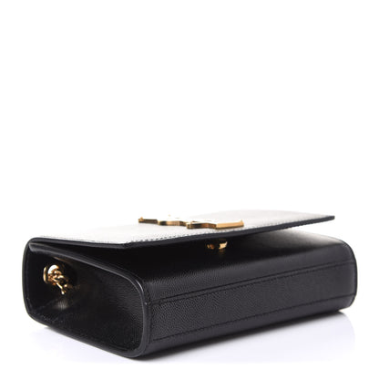Saint Laurent Grain De Poudre Small Monogram Kate Satchel Black 3 of 10