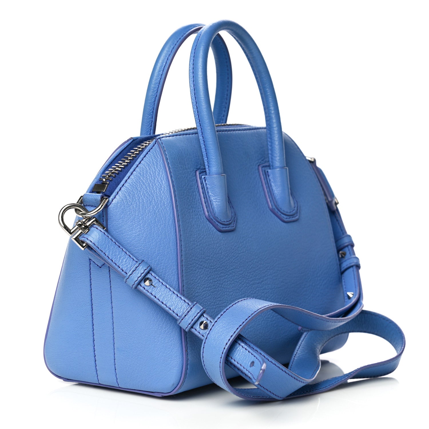 Givenchy Sugar Goatskin Mini Antigona Blue 6 of 21