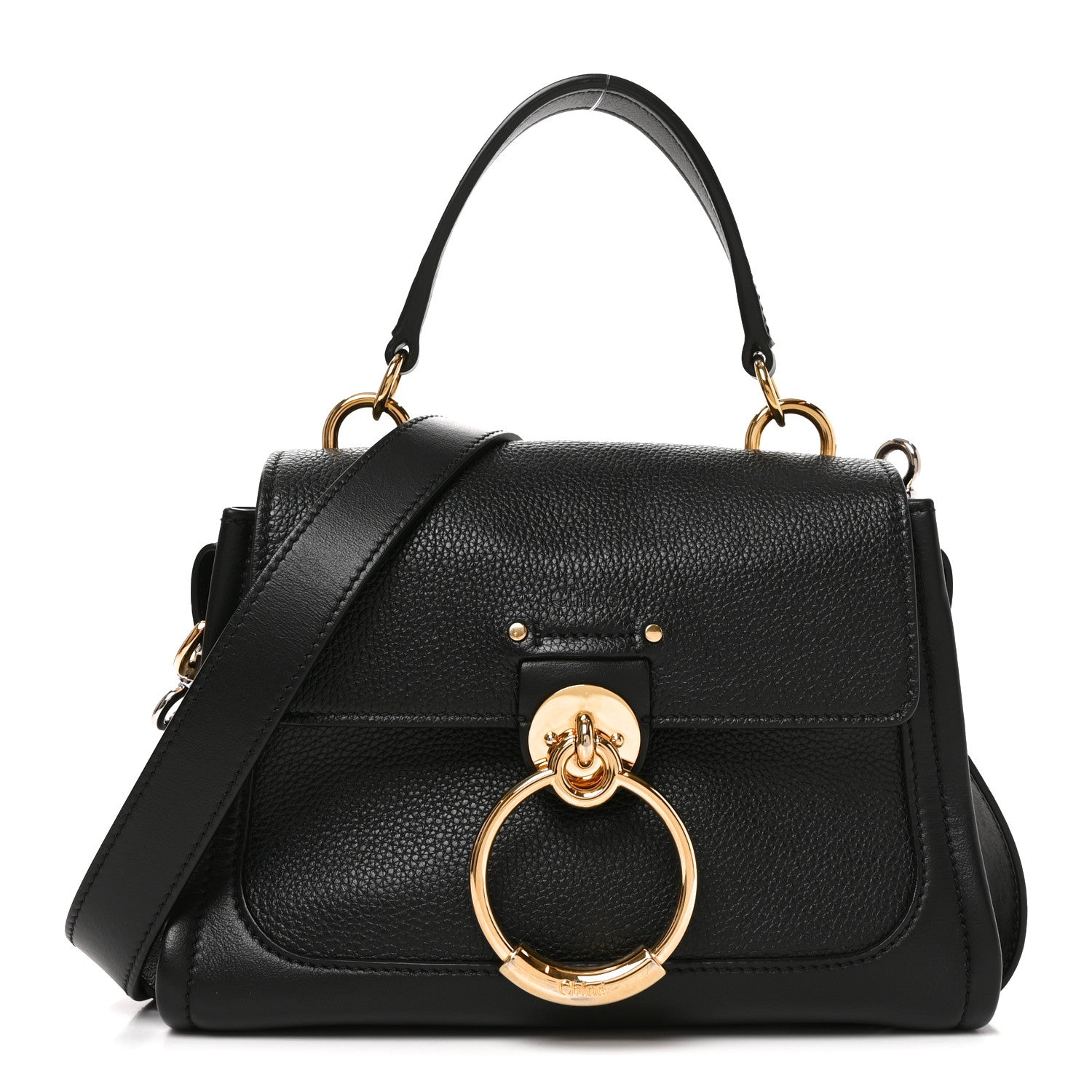 Chloe Calfskin Mini Tess Day Bag Black 1 of 9